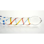 Glass Dildo Wand Penis - Crystal Pleasure Wand Penis G-Spot Stimulation Anal Butt Plug Realistic Dildo, 1.0 Count