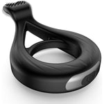 Vibrating Cock Ring Sex Toys For Men Couple, Flexible Silicone Penis Ring Vibrator With 9 Powerful Settings For Clitoris & Testicles Stimulation, Male Adult Sex Toys