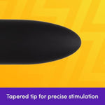 Mini Thrill Bullet Vibrator For Women | Silicone Mini Vibrator Bullet Personal Massager Adult Toy | 10 Vibration Modes | Rechargeable Clitoral Stimulator | Adult Sex Toys For Couples | Black