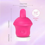 Vibrator Adult Sex Toys For Women,Rose Sex Toy Vibrators Clitoral Stimulator With 10 Vibration,Nipple G Spot Tongue Vibrator For Female Couples Games