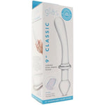 Curved 9 Inch Dual Ended Glass Dildo With Lube 1Oz | Double-Ended Dildo | Glass Dildos | Butt Plugs | G-Spot Massager