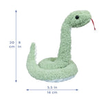 Green Plush Snake Stuffed Animal Toy, Soft Cuddly Plushie Hugger Toy For Boys & Girls, Gifts For Kids Or Girlfriend, 17 Inches