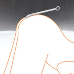 Anal Hook, Solid Single Ball Rope Hook With 2 Replaceable Balls And Ring, Bondage Fetish Sex Toy For Unisex Adult (0.77 Pounds)
