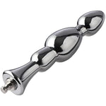 6.15” Metal Bead Anal Dildo, Smooth Aluminium Anal Wand With Kliclok System For Premium Sex Machine