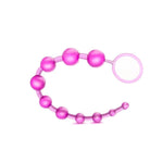 Eden Adult Sex Toys Basic Beads - 12 Inch Non Porous Body Safe Anal Bead - Smooth & Seamless - Graduated Beads Up To 1" Maximum Width - Beginners Play Anal Trainer Toy For Women Couples - Clear Pink