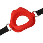 Sexy Red Lip Mouth Plug Lip O-Shaped Opening Device Couple Training Silicone Mouth Plug Sm Role Play Accessories Sex Toy