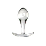 Crystal Glass Anal Plug,Anal Plug For Comfortable Long-Term Wear Glass Butt Plug With Curved Based & Long Stem Tapered Prostate Massager Sex Toy Anal Expander Sex Toys For Men Women(S)