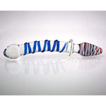 Blue Crystal Glass Pleasure Wand Anal Plug For Lover