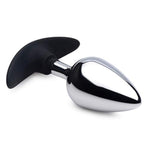 Master Series Dark Invader Metal & Silicone Anal Plug - Large, 1Count