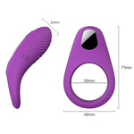 M-Angel Small Clitoral Stimulator Men'S Penis Sleeve Soft Rubber Ring Interactive Silicone Sex Products For Lovers Adult Masturbation Penis Decoration Sexual Goods Shared By Men And Women (Purple)