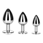 Crystal Anal Training Plug Set of 3 - Unique Jeweled Design, Aluminum Construction