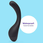 Black Power Play G-Spot Vibrator With 7 Functions - Silicone - Waterproof