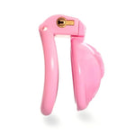 Sissy Chastity Cage Pink Penis Cage With 4 Different Curved Rings Sex Toys Cock Cage With Concealed Lock For Male Penis Bondage Male Chastity Device Made Of Lightweight Resin (S,Pink-A)