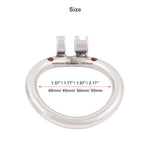 Stainless Chastity Device Ergonomic Design Base Ring Male Briefs Spares H245 (1.77 Inch / 45Mm)