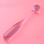 Glass Wand Dildo Crystal Glass Pink Pleasure Wand Anal Butt Plug Glass Sex Things For Couples Double-Ended Anal Toys Sex Play