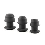 Hollow Silicone Anal Dilator Peep Threaded Anal Plug Masturbation For Couple Pleasure(M)