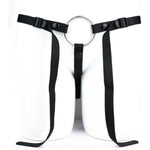 Anti-Off Male Chastity Cage Devices Elastic Band Penis Cage Accessories, Adjustable Auxiliary Belt With 4 Size Cock Rings Sex Toy Underwear For Men (Adjustable Belt With 4 Size Ring)