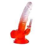 Realistic Dildo With Strong Suction Cups Vaginal Masturbation Sex Toys Massage G Spot And Clitoris Adult Anal Sex Toys For Women (S,Red)