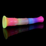 Luminous Large Horse Penis, Anal Plug Slim Tall Dildo, Flexible Rubber Dildo Woman Adult Sex Toy Glowing Glow In The Dark 11 Inch