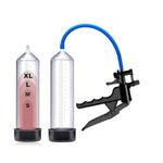Penis Enlarger Device with Pressure Gauge and Visual Scale for Enhanced Erections