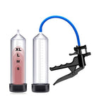 Penis Pump Hand Held with Pressure Gauge Male Sex Toys Pumps & Enlargers with Dial Transparent Visual Penile Enlarger Adult Toy to Enlarge Penises Erection Cock Enlargement Tool (A)