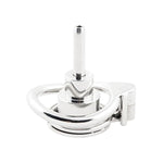 Men'S Chastity Cage Negative Flat Extreme Small Stainless Steel Contrary Casity Cage With Stainless Steel Catheter J15253 53Mm