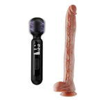 Wand Vibrator Personal Massager + 17.3 Inch Super Long Dildo