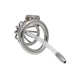 Sex Toys Chastity Cage Chastity Lock Stainless Steel With Removable Urethral Tube Male Metal Beginner Device Penis Ring Prevent Erection Couple(40Mm)