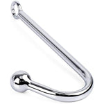 Bdsm Metal Anal Hook Butt Plug With Smooth Ball Anal Plug Sm Restraints Anal Gay Sex Toys For Man And Woman Adult Games (Length:9.84 Inch/25 Cm, 1 Ball)
