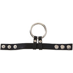 Leather And Steel Cock And Ball Ring