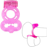 Vibrating Penis Ring With Bullet Vibrator Cock Ring Dual Rings For Men Adult Sex Toys Women Clitoral Stimulator Waterproof Couple Sex Toys