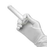 Glass Butt Plug Anal Trainer Prostate Massager Crystal G-Spot Dildo Cylinder Shaped Pleasure Wand For Women Men (M)