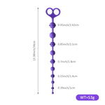 Silicone Anal Beads + Realistic Double-Ended Dildo