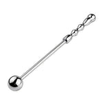 Stainless Steel Dildo Massage Wand, Handheld Anal Probe Metal Anal Butt Plug Masturbation Pleasure Stick Anus Stimulation Sex Toy for Men Women and Couple (Medium)