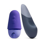 Vibe Blue Ultrawave Clit Stimulator Lay On Vibrator & Romp Free X Clitoral Suction Toy - Female Sex Toys Bundle