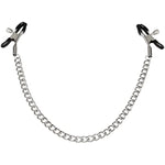 Nipple Clamps - Soft Rubber Breast Clips, Restraint, Bondage, Nipple Play, Role-Playing, Bdsm - Adjustable Clamps With Metal Chain