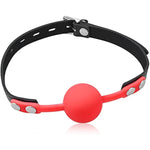 Red Mouth Ball Gag Harness Mouth Restraints Adult Products With Lock
