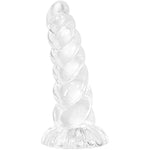 Realistic Monster Dildo - 8.3" Big Anal Dildo With Strong Suction Cup, Huge Anal Plug Prostate Massager For Hands-Free Play Adult Sex Toys For Women Clear