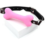 Silicone Bone Mouth Gag Nipple Clamps Open Mouth Plug Ball Breast Clips Bondage Gag Muzzles Sex Bdsm Toy For Fetish Lover Pink