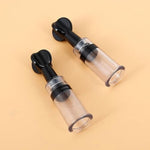 Adjustable Nipple Clamps Breast Clip And Body Ring Body Clamps Nipple Suckers Non-Piercing Chain Stainless Steel For Women Faux Body Jewelry (Red)