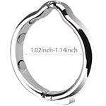 Metal Cock Ring, Cock Ring Adjustable Male Metal Penis Ring (Small)