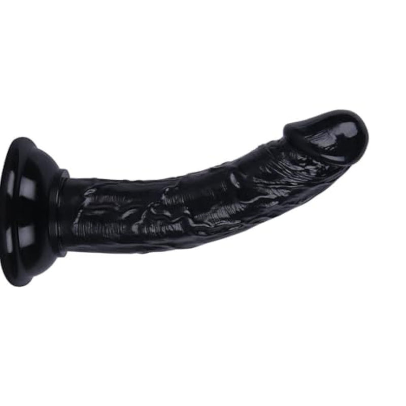 Mini 5.3 Inches Realistic Dildo For Beginners, Anal Dildos Lifelike Fake Penis For Women/Men/Gay, Adult Sex Toys For G Spot Stimulator Anal Plug Training Sets (Black)