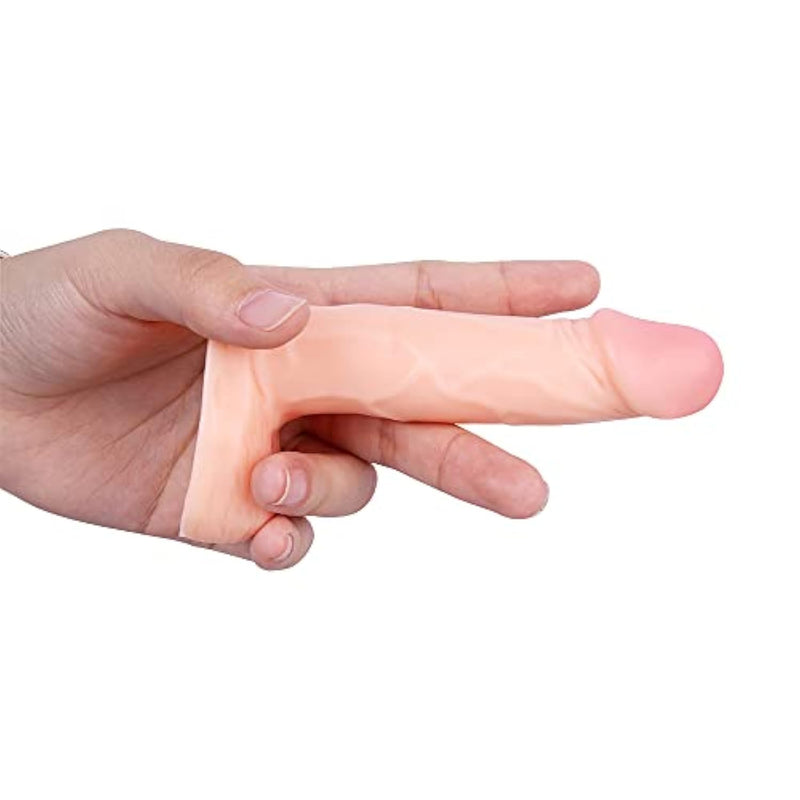 4.3 Inches Realistic Dildo For Beginners, Anal Dildos Lifelike Fake Penis For Women/Men/Gay, Adult Sex Toys For G Spot Stimulator Anal Plug Training Sets (4.3" Flesh)