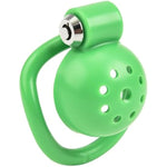 Male Chastity Device Tease Locked Cock Cage Penis Exercise For Men (Green)