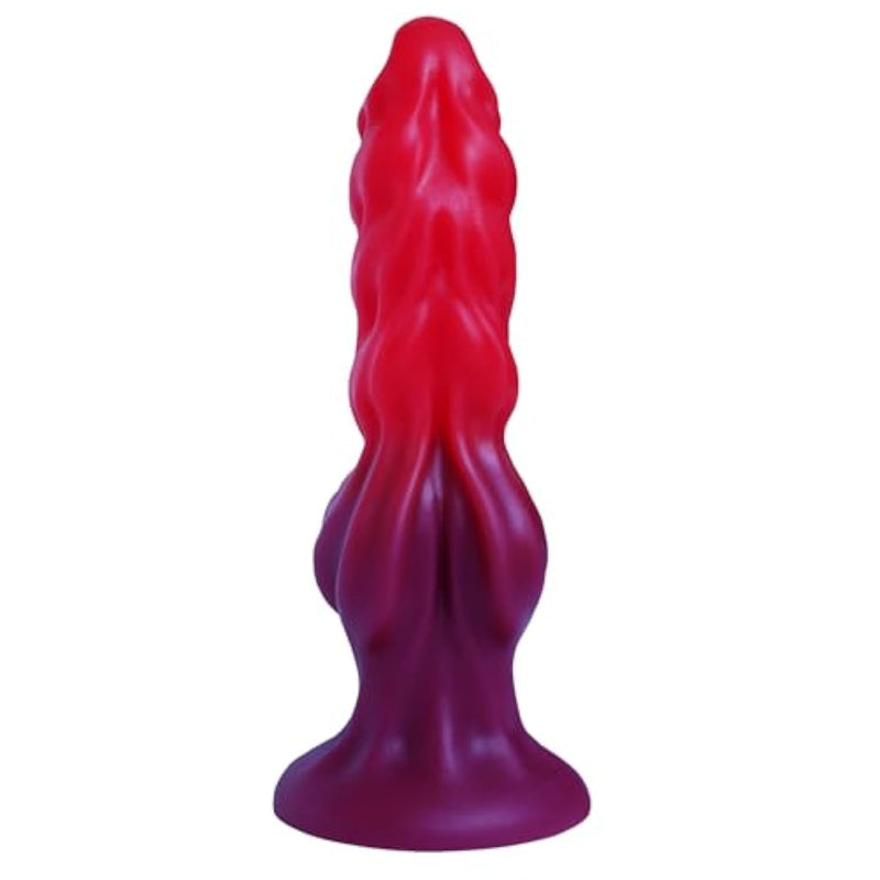 7" Monster Knot Dildo, Fantasy Dragon Horse Dildo Beginner Dog Knotted Dildos With Suction Cup, Thick Anal Dildos For G Spot Vaginal Anal Stimulation, Red Adult Sex Toys For Women Men Couples Gay Les
