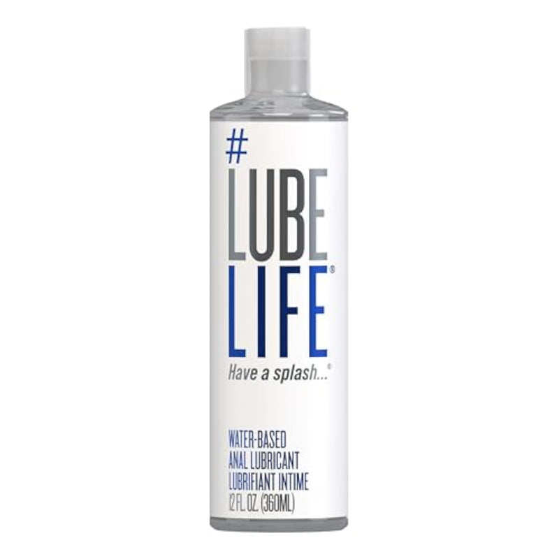 Lubelife Water-Based Anal Lube For Men, Women & Couples – Personal Lubricant Safe For Ingestion, Toy & Condom Compatible, Water Based Lubricant Gel For Privacy & Intimacy (12 Fl Oz)