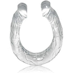 18.1 Inch Super Long Realistic Double-Ended Dildo Transparent Double Sided Dildos Anal Long Dildo Soft And Flexible Double Dildo Double Dong Realistic Dildos For Couple Men Women Penis
