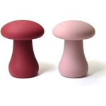 Women's Mushroom Hippie Vibrator Sex Toy Ciltoral Stimulation Rose Rabbit Dildo - Rechargeable, Wireless ( Light Pink ) )