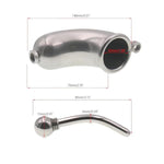Metal Chastity Cage With Catheter Male Sex Toys Cock Cage With Padlock And 2 Keys Penis Cage Available With 3 Different Rings Enclosed Chastity Device Made Of Stainless Steel (1.96In)