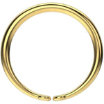 Stainless Steel Penis Ring For Mens In 7 Large Different Sizes Metal Cock Rings Sm Chastity Bondage Sex Toys For Men And Couples Pleasure (Gold,50Mm)